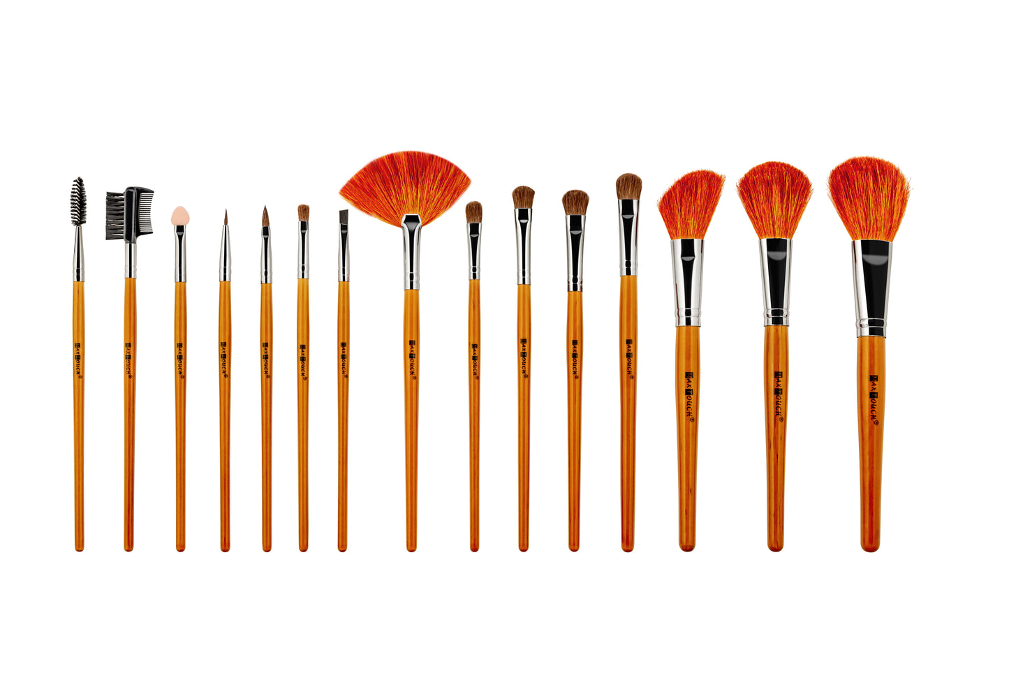 Max Touch Professional 15 Pcs Makeup Brush Set MT-2054