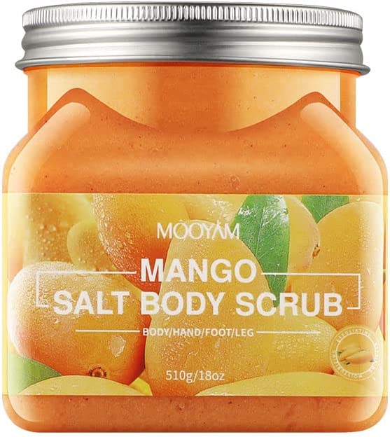 MOOYAM Salt Body Scrub for Face/Neck/Body/Hand/Foot/Leg (510g)