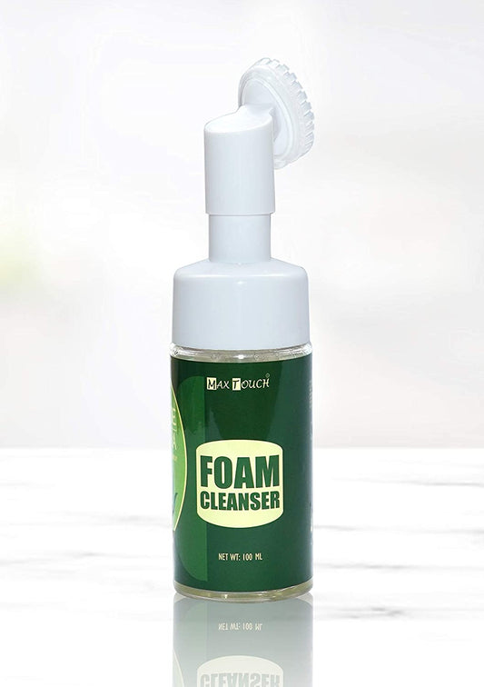 Max Touch Aloe Vera Foam Cleanser with Face Brush MT-2516