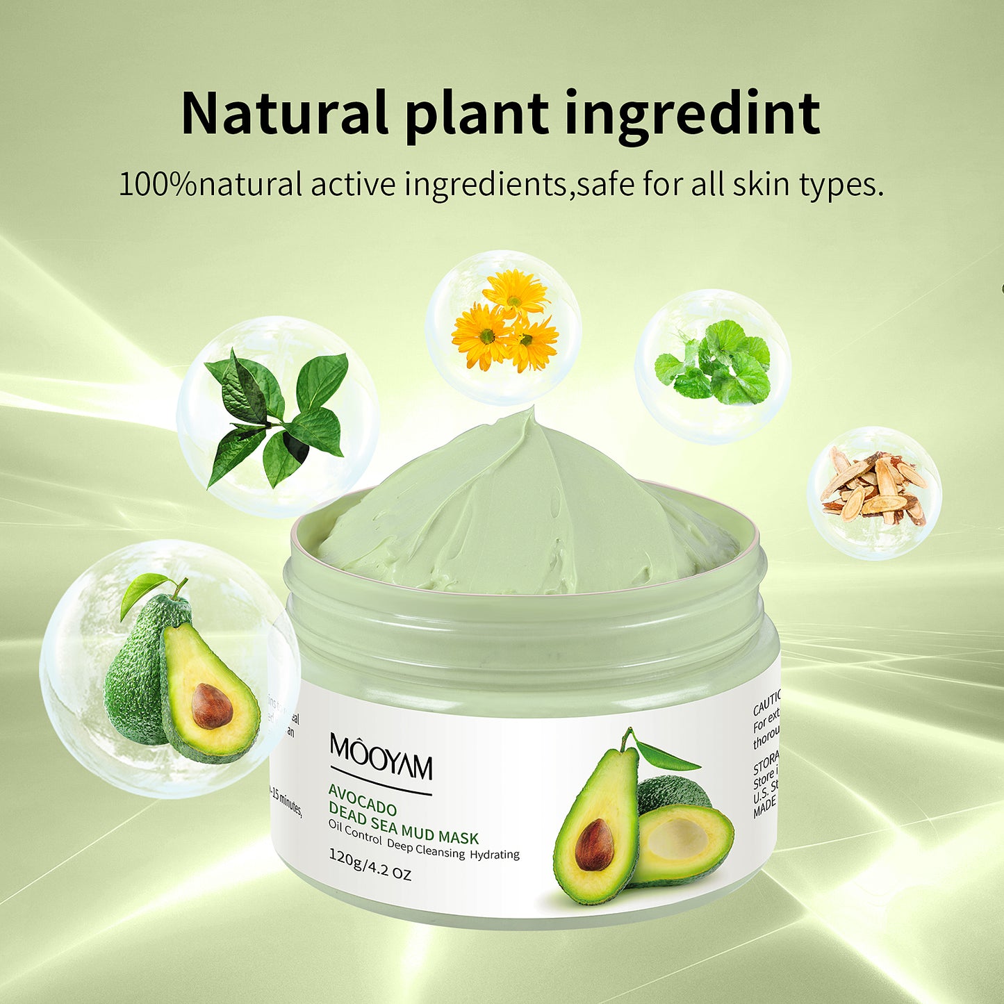 MOOYAM Avocado Dead Sea Mud Mask (120g/4.2 OZ)