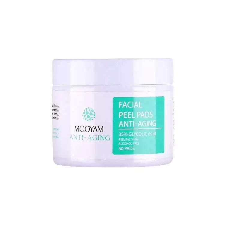 MOOYAM Anti-Aging Facial Peel Pads 35% Glycolic Acid (50 pads)