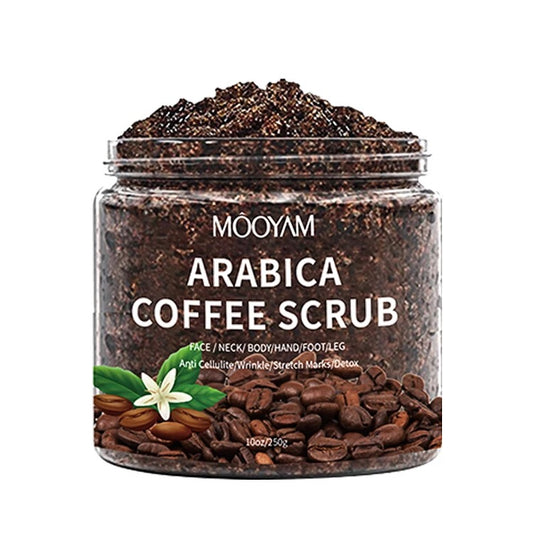 MOOYAM Arabica Dry Coffee Scrub for Face/Neck/Body/Hand/Foot/Leg (250g)