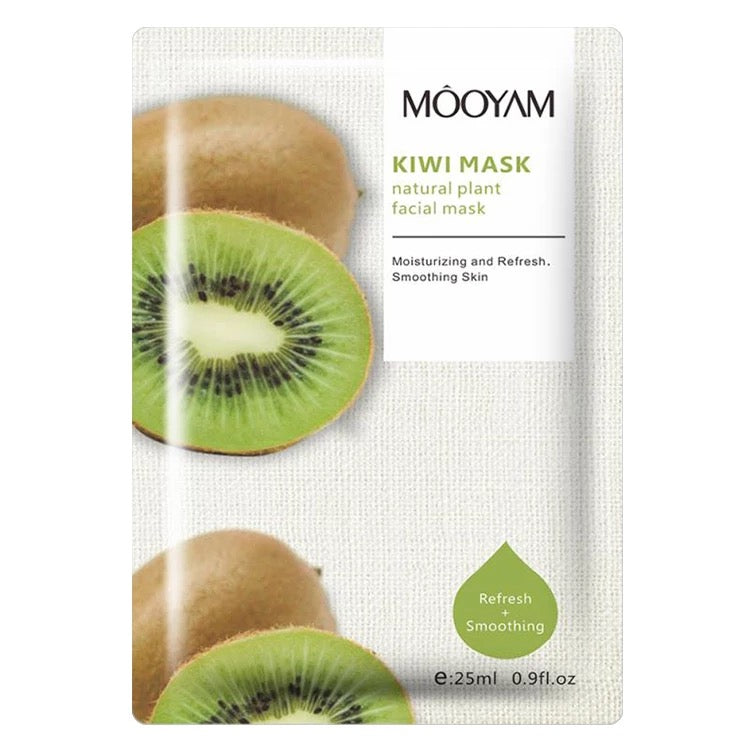 MOOYAM Face Moisturizing Oil Control Fruit Facial Sheet Mask  (Mix Pack of 5)