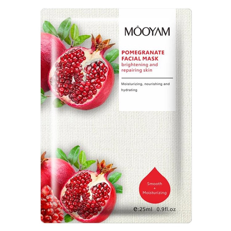 MOOYAM Face Moisturizing Oil Control Fruit Facial Sheet Mask  (Mix Pack of 5)