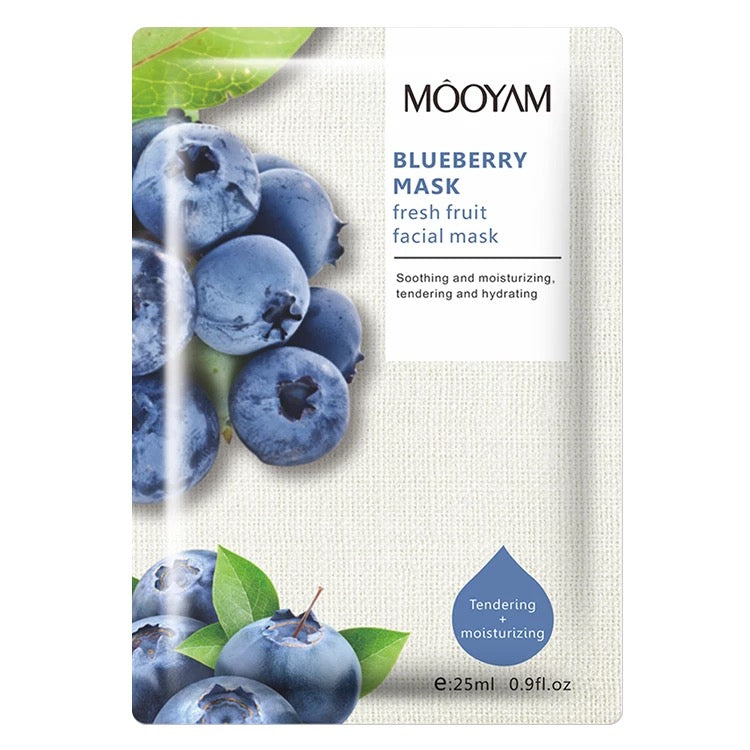 MOOYAM Face Moisturizing Oil Control Fruit Facial Sheet Mask  (Mix Pack of 5)