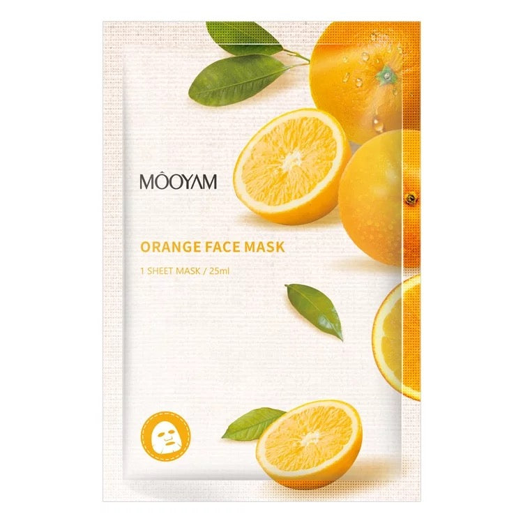 MOOYAM Face Natural Fruit Facial Sheet Mask (Mix Pack of 8)